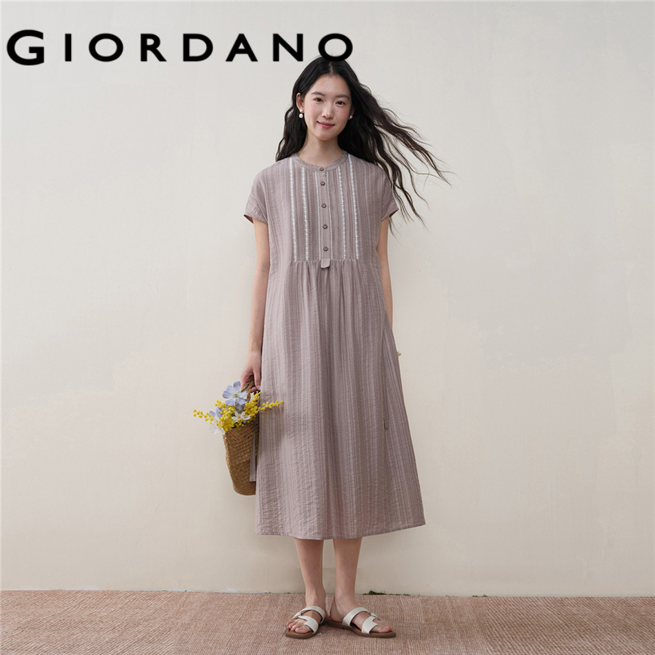 GIORDANO WOMEN Women Stitched Dress 18466811