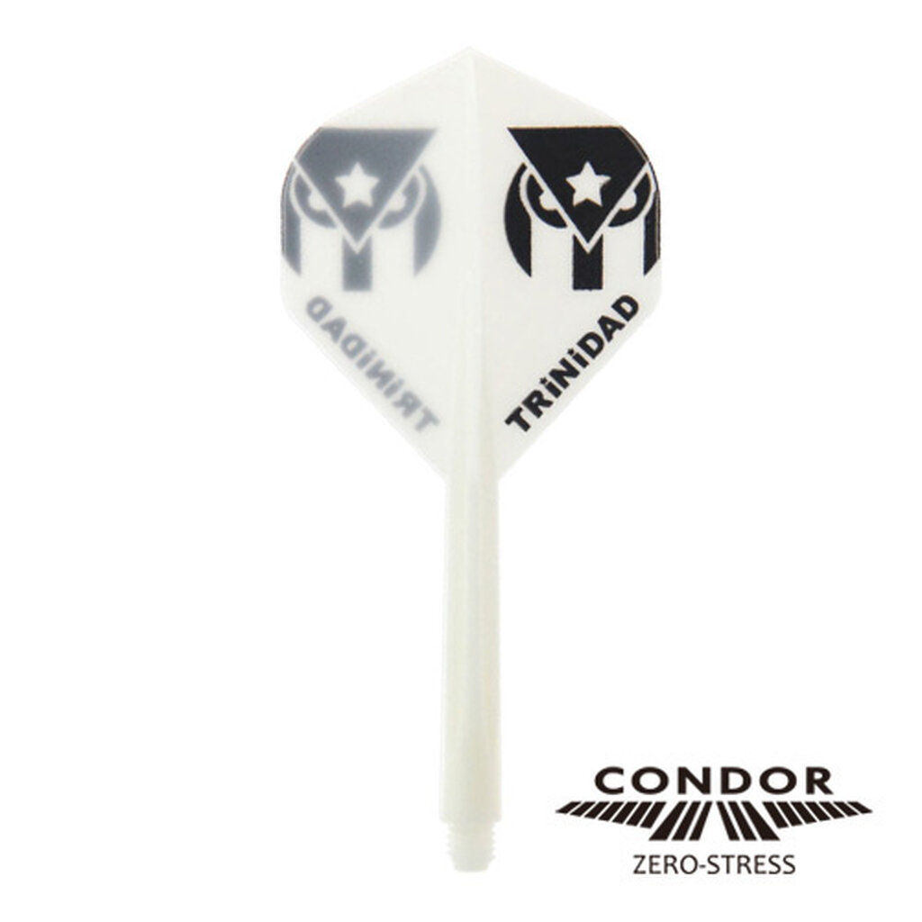 ปีกลูกดอกปาเป้า CONDOR TRiNIDAD Logo White Darts Flights