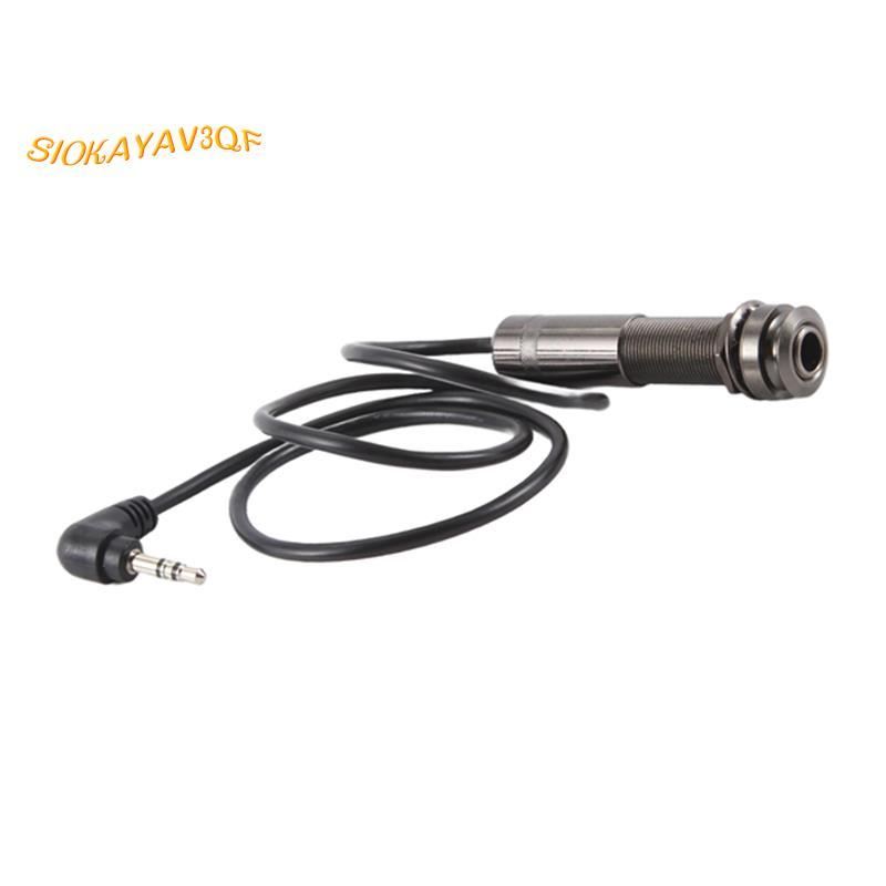 Guitar Pickup Cable Piezo Cable End Pin Jack Guitar Adapter Stereo Instrument Cable