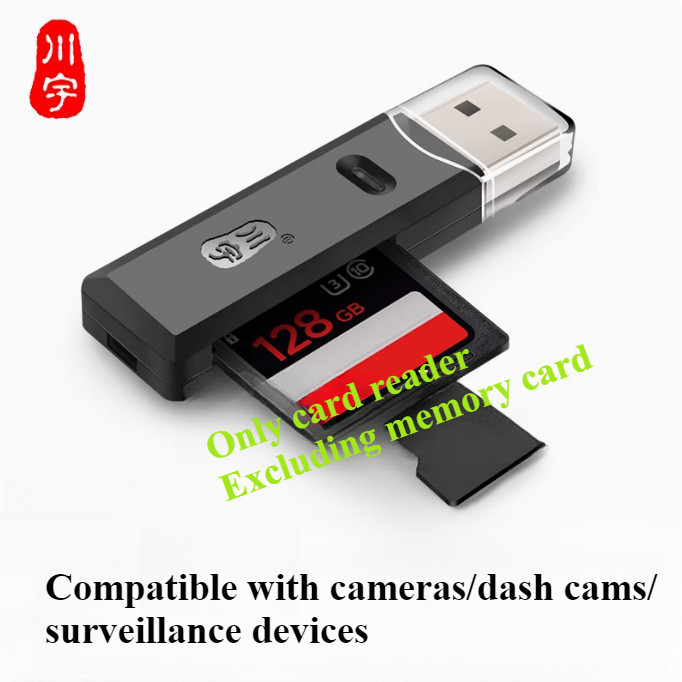 TF+SD 2-in-1 card reader USB dual slot TF card SD card camera card reader（Supports 2TB large capacit