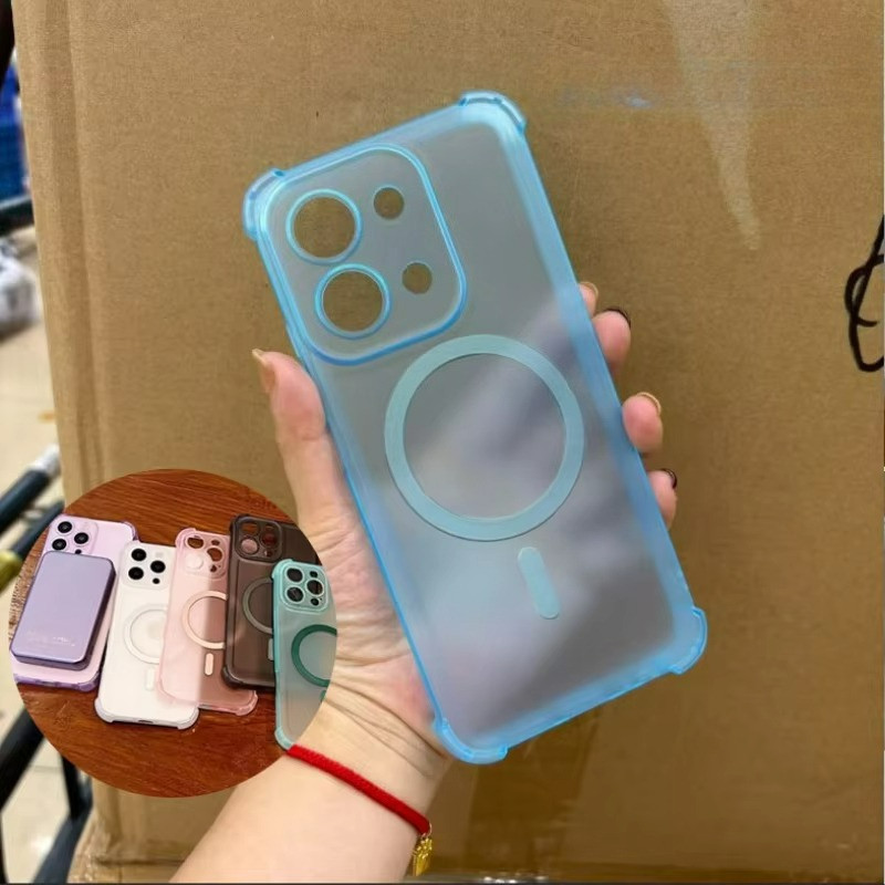 ปลอกสําหรับ Redmi 15C 15 4G 5G 2026 ถุงลมนิรภัยกันกระแทกแม่เหล็กเคสโทรศัพท์สําหรับ Redmi15C Redmi15 