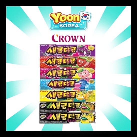 [CROWN] ขนมหวานเปรี้ยว 29g ของว่างเกาหลี