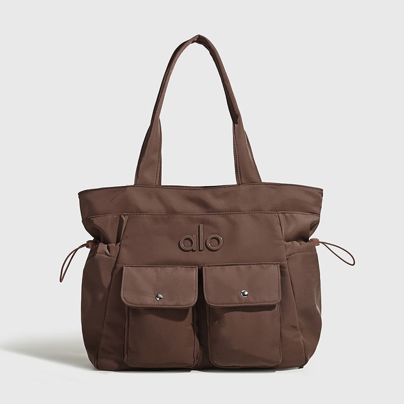 Alo yoga Simple Shoulder Bag Casual Commuter Messenger Bag Female Bag Large Capacity Tote Bag