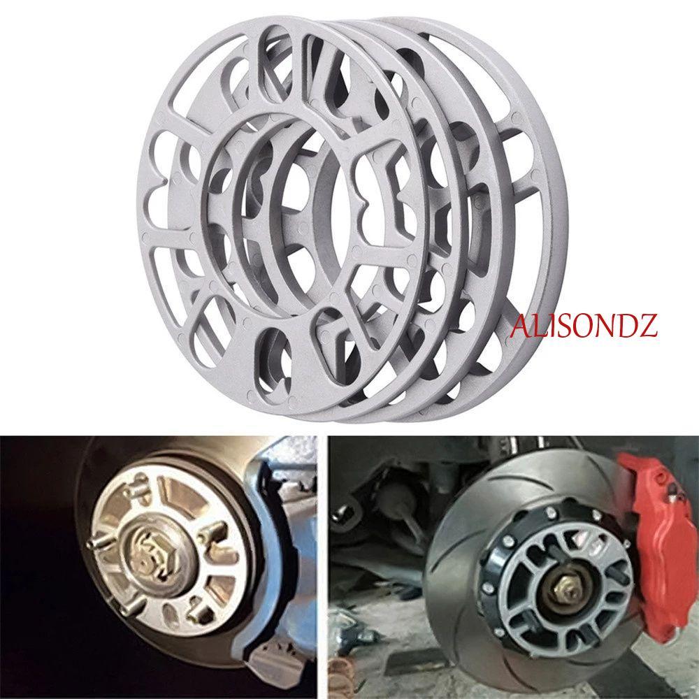 ALISONDZ ล้อ Shims แผ่นอุปกรณ์เสริมรถยนต์ 3 มม.5 มม.8 มม.10 มม.6 หลุมรถอุปกรณ์เสริม Universal อลูมิเนียมล้อ Spacers Adaptor