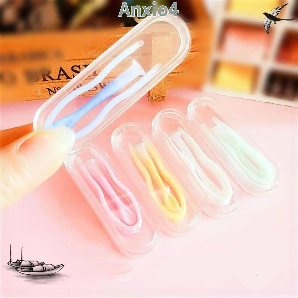 ANXIO4 1PC คอนแทคเลนส์,สวมใส่เครื่องมือEye Care Contact Lens Inserter,แบบพกพาสีทึบคลิปStickแหนบผู้หญ