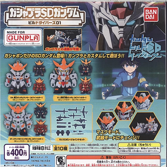 BANDAI-Mobile Suit Gundam Build Fighters series ของเล่นแคปซูล
