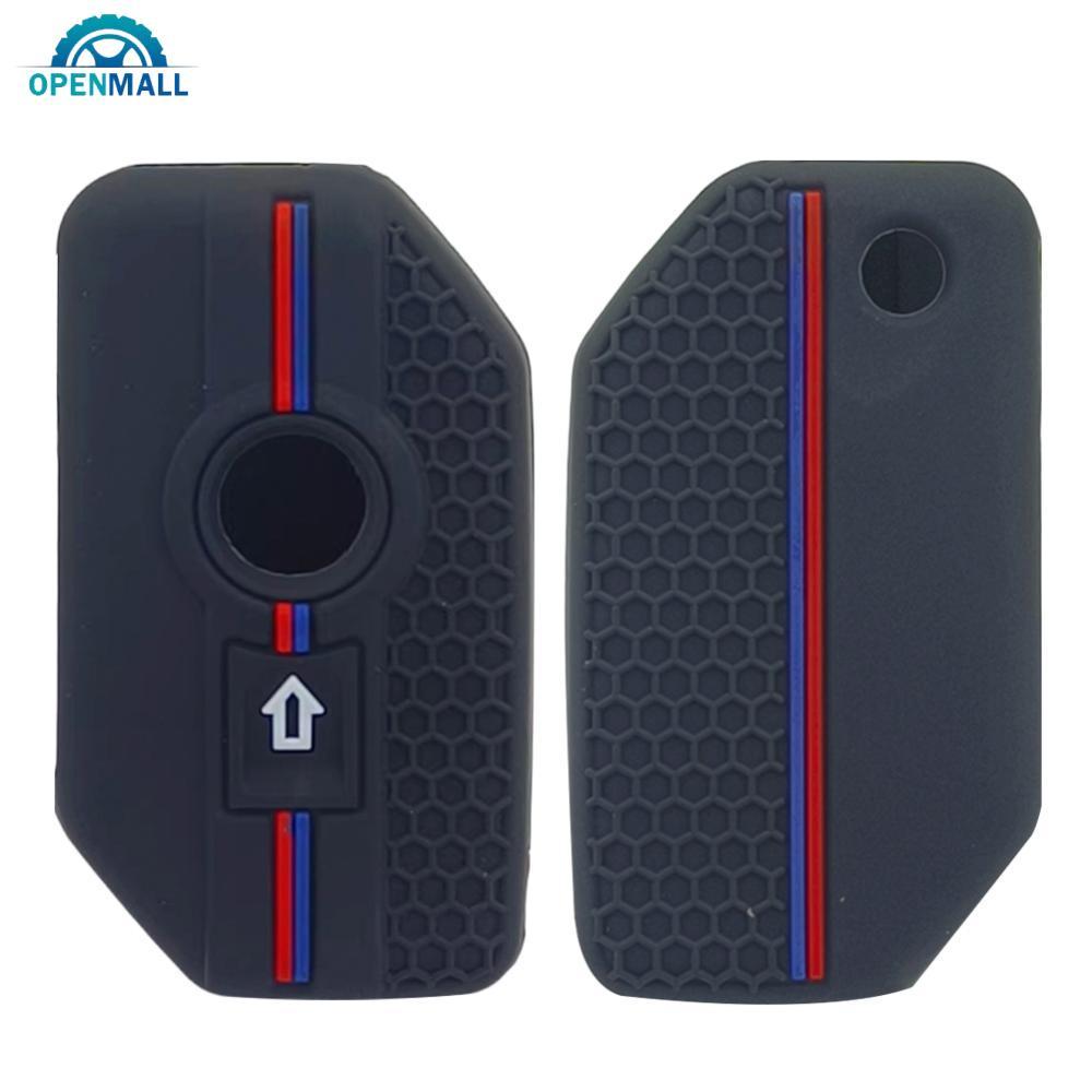 OPENMALL Dual-Color ซิลิโคนรถจักรยานยนต์ Key Fob สําหรับ BMW R1250GS C400GT รีโมทคอนโทรลอุปกรณ์เสริม