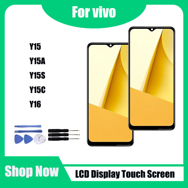 สําหรับ vivo Y15 Y15A Y15S Y15C Y16 จอแสดงผล LCD หน้าจอสัมผัสเปลี่ยน