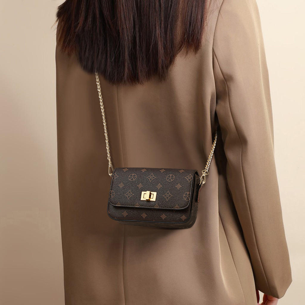 Golden Fox Fashion All-Match Mobile Phone Chain Bag Classic Shoulder Messenger Bag Female Retro Smal