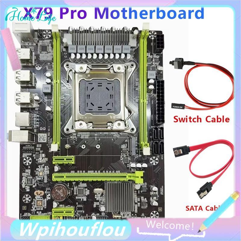 [HoME&life] X79 Pro เมนบอร์ดเดสก์ท็อป DDR3 LGA 2011 การ์ดเครือข่าย Gigabit รองรับ E5 V1 V2 E5-2650 V
