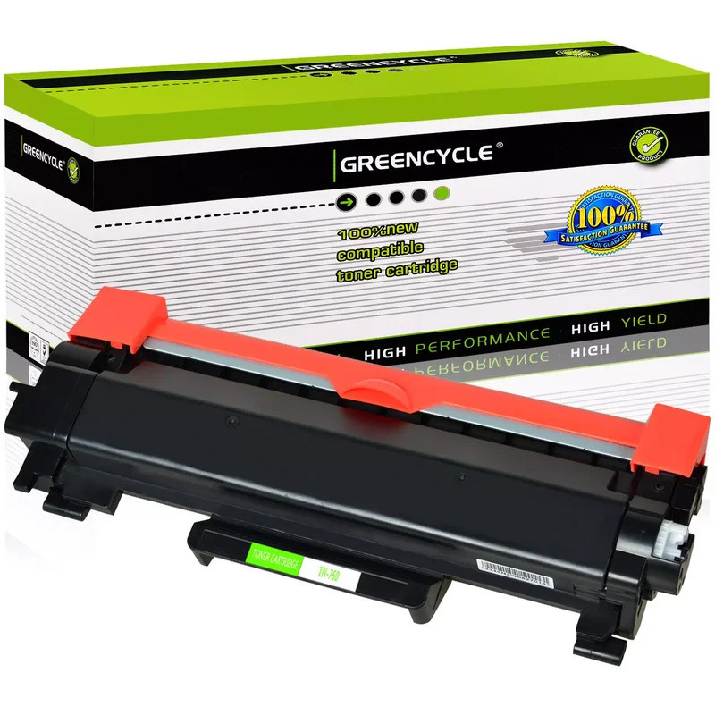 Greencycle TN760 TN730 ตลับหมึกสําหรับ Brother TN-760 TN-730 พร้อม CHIP ใช้กับเครื่องพิมพ์ DCP-L2550