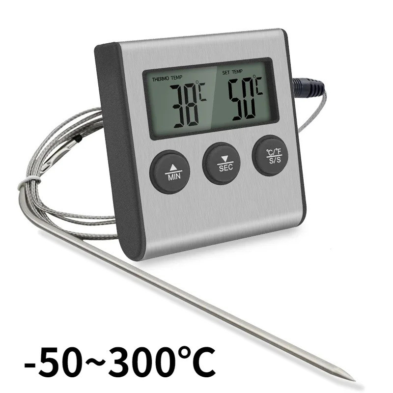 Tp700 Digital Remote Wireless Food Kitchen เตาอบเครื่องวัดอุณหภูมิ Probe สําหรับเตาอบย่างบาร์บีคิวเน