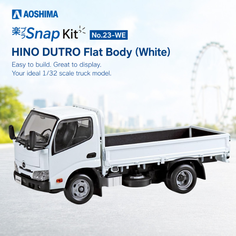 AOSHIMA Snap Kit Hino Dutro Truck 1/32 Easy Assembly Plastic Model
