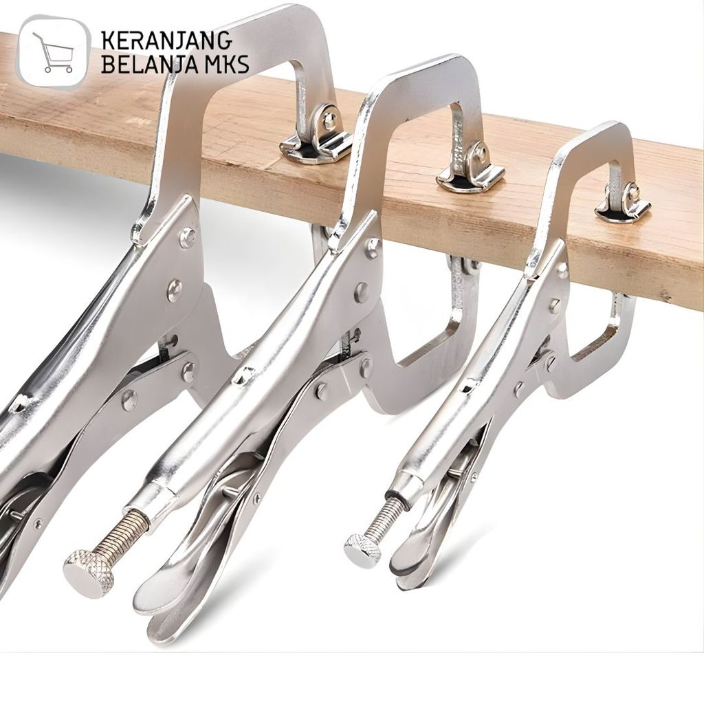 C Clamp Swivel Pad Lock Grip คีม