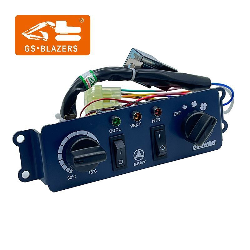 แผงควบคุมสวิทช์เครื่องปรับอากาศ 12V สำหรับ SY55/SY60C/SY65