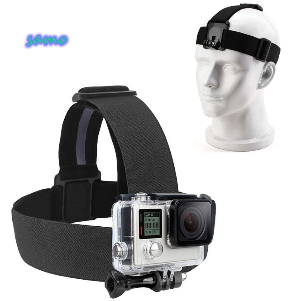 SAMO Head Strap Mount, Camera Head Band Anti-slip Camera Headband Belt, Nylon Soft Elastic Camera Ac
