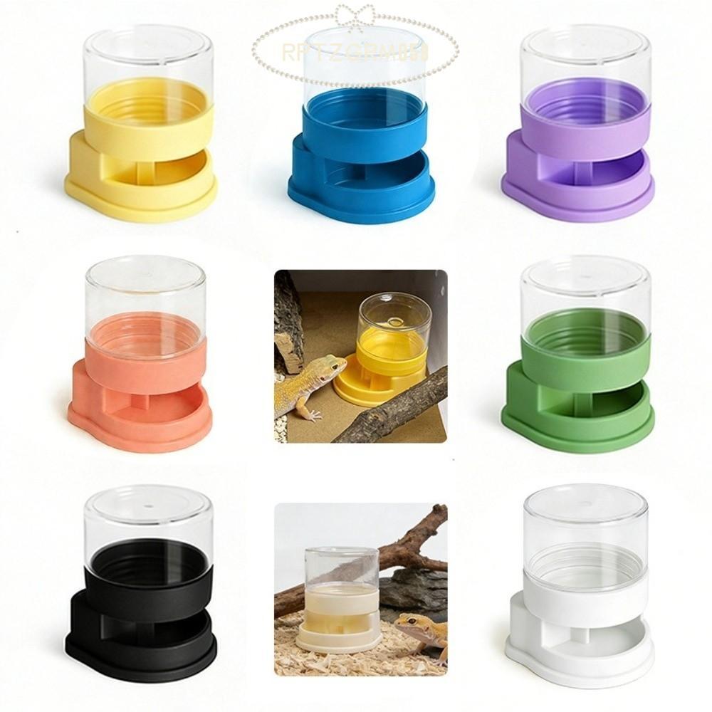 Rptzgrm058เครื่องป้อนน้ําสัตว์เลื้อยคลาน,ตู้ให้น้ําสัตว์เลื้อยคลานกันลื่นที่ถอดออกได้,เต่าชามน้ําเต่าพลาสติกทนทาน