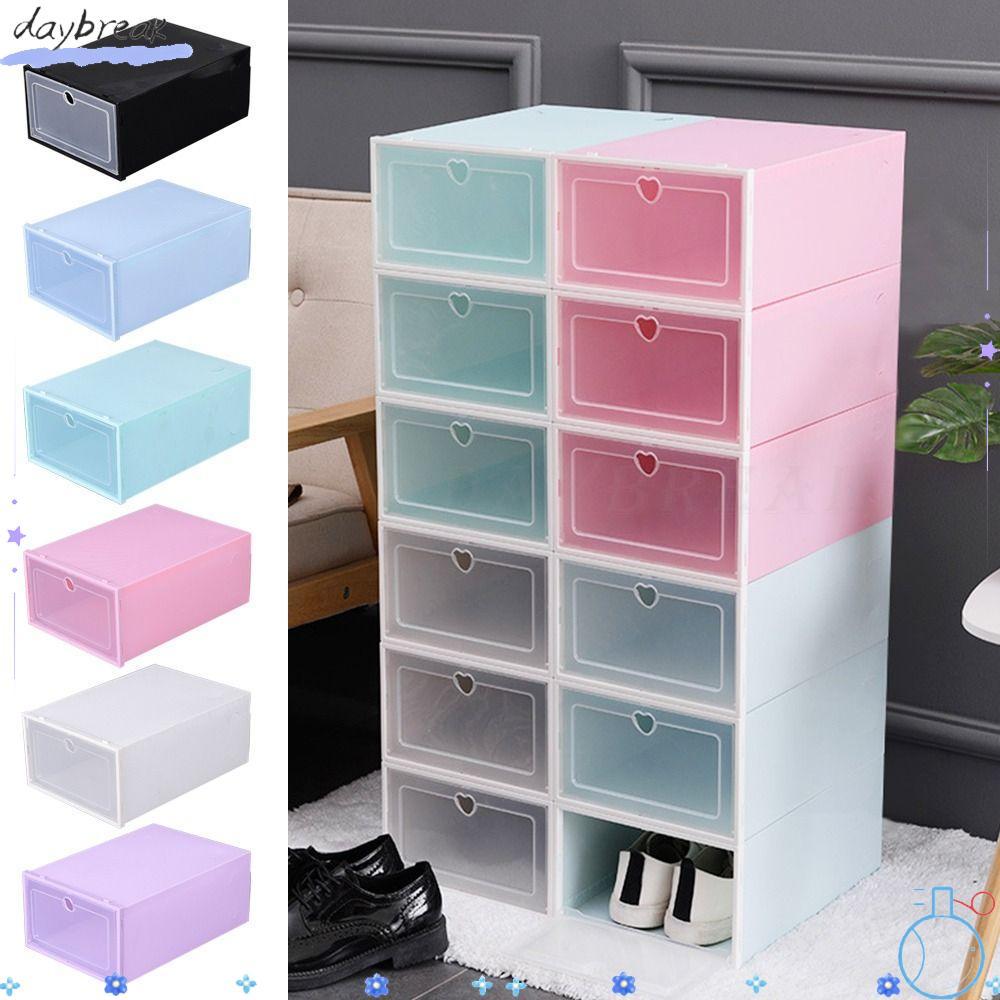 DAYBREAK รองเท้าหนารองเท้าผู้ถือพลาสติกป้องกัน Rack รองเท้า Organizer