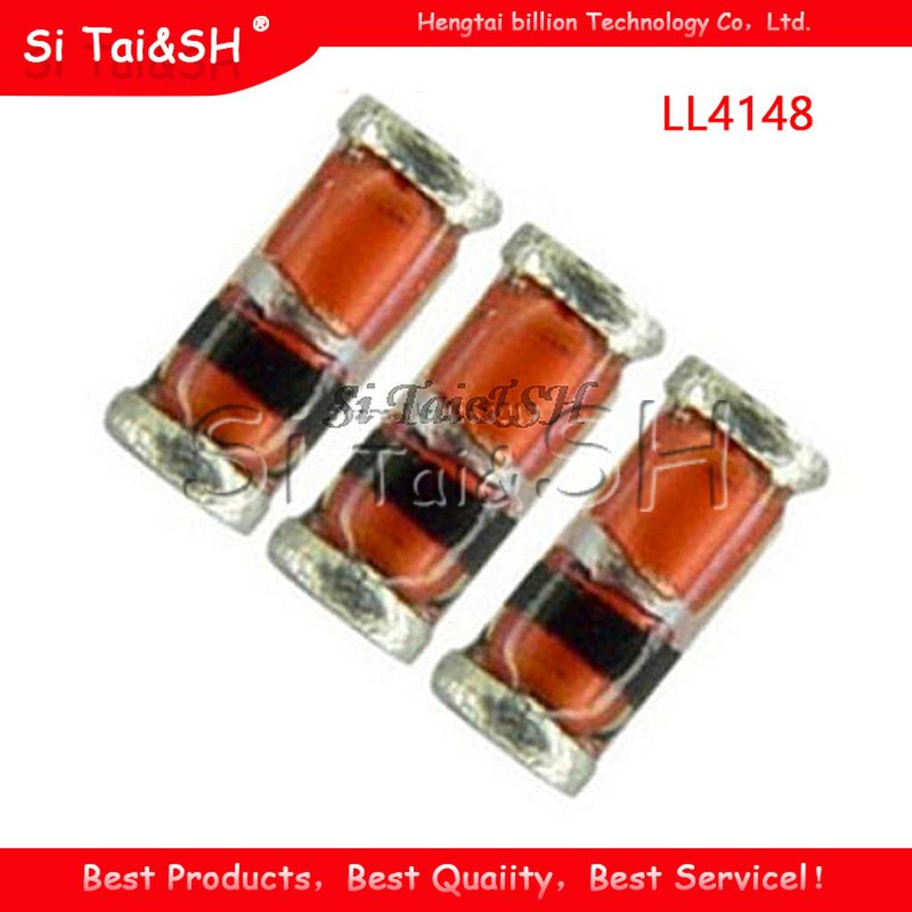 100PCS LL4148 LL-34 1N4148 IN4148 ไดโอดสลับความเร็วสูง