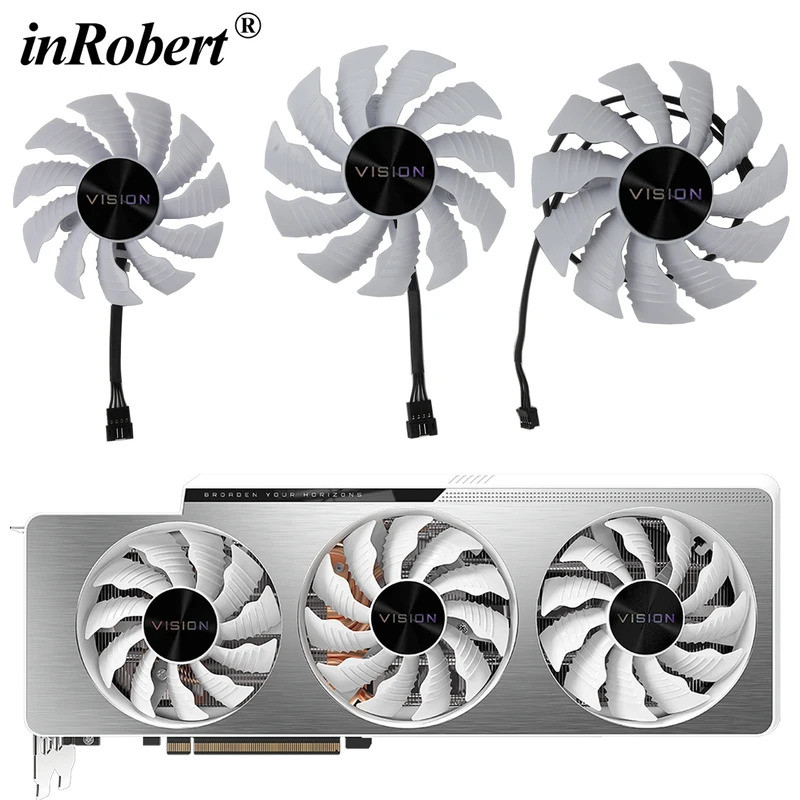 82 มม.87 มม.PLA09215S12H 12V 0.55A RTX3080 3090 พัดลมกราฟิกสําหรับ GIGABYTE RTX 3070 3080 Ti RTX 309