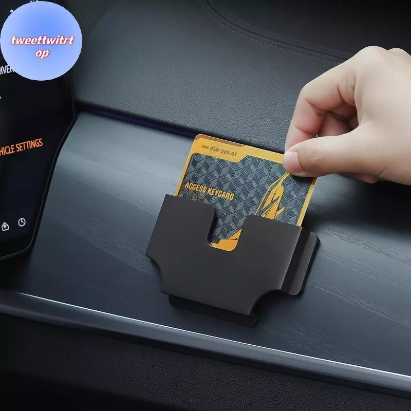 DOUSUN Car Card Holder Universal ภายใน Organizer กล่อง 2 in 1 Multi-function Storage Solution สําหรับ ID Business Cards Home Travel ใช้ TH