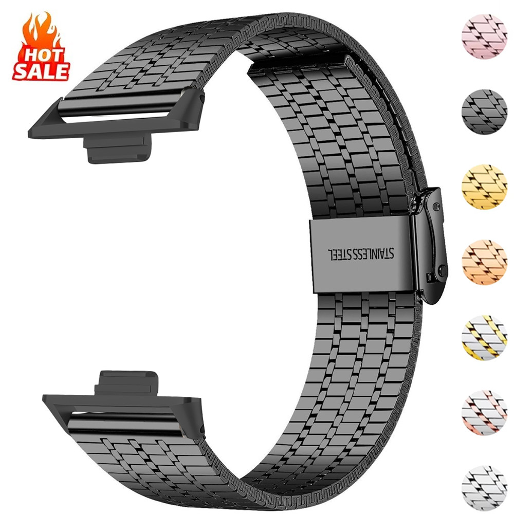 สายสแตนเลสสําหรับนาฬิกา Huawei Fit 5 Fit 5Pro สายโลหะสําหรับ Huawei Fit 4Pro Fit 4 Fit 3 Fit 2 Fit