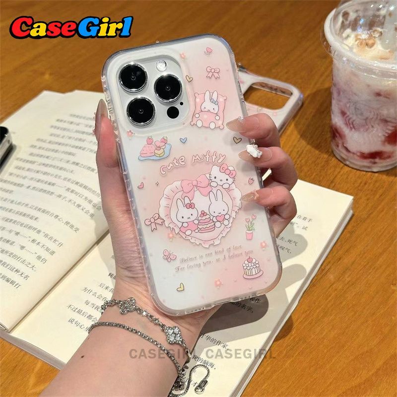 สำหรับ OPPO Reno 5 15 15F 6 14 14F 8T 13 12 11 10 5F 11F 12F 13F 6z 5z เคสIMD ลายมิฟฟี่และคิตตี้น่ารักสีชมพูพาสเทล