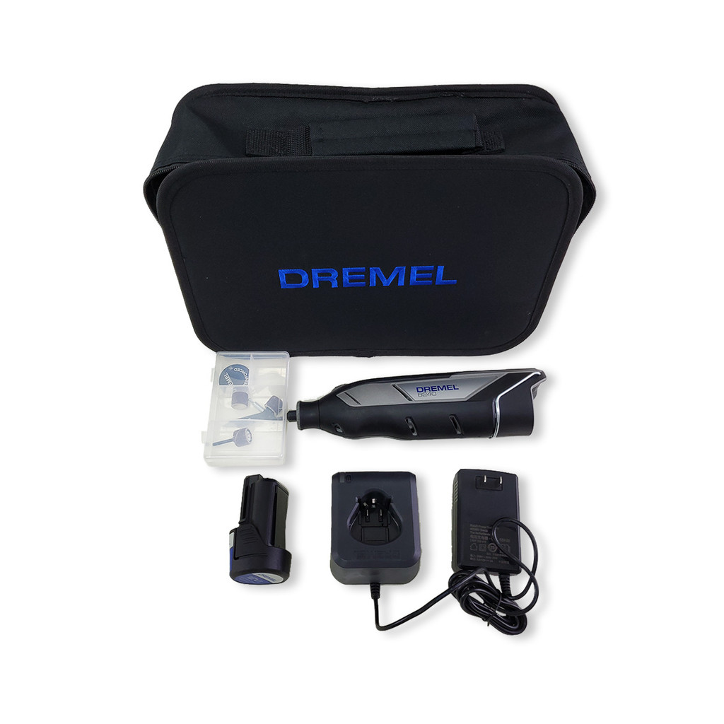Dremel 8240 12V เครื่องมือโรตารี่ไร้สาย 5 ชิ้นชุดอุปกรณ์เสริม 2Ah แบตเตอรี่