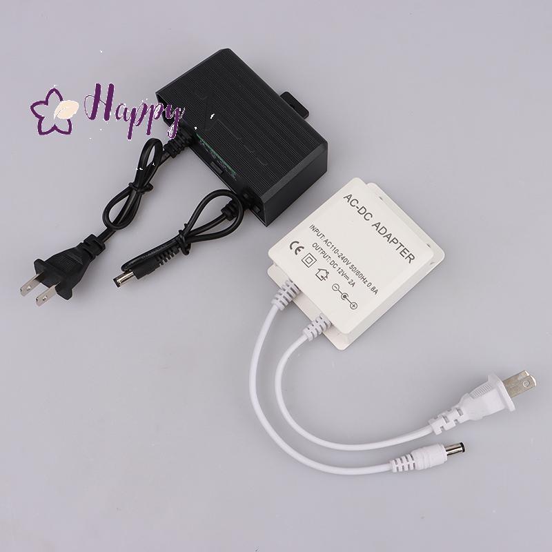 Happybay AC/DC 12V 2A 2000ma กล้องวงจรปิดแหล่งจ่ายไฟ