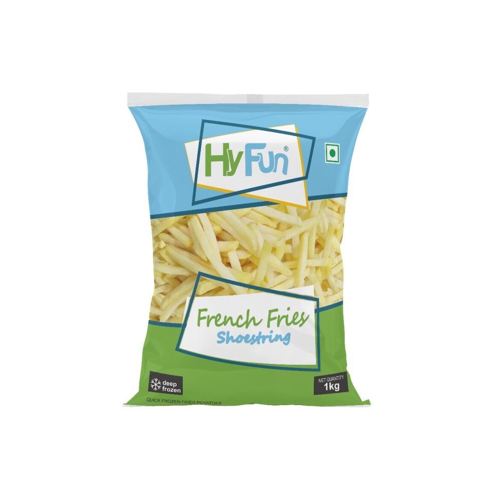 ไฮฟัน เฟรนฟรายส์ ชูสตริงแช่แข็ง 1 กก. HYFUN FROZEN SHOESTRING FRENCH FRIES 1 KG