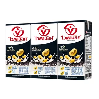 [สินค้าส่งด่วน] ไวตามิลค์ดับเบิ้ลแบล็คงาดำ(กล่อง)300มล แพ็ค 3 VITAMILK DOUBLE BLACK SESAME 300(BOX) PACK 3