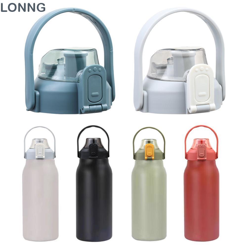 LONNG 1 ชิ้นถ้วยหมวก, อุปกรณ์เสริมขวด Therms ฝาปิดขวด, ทนทานพร้อมที่จับ Tumbber Splash Proof ถ้วยฝาปิดสําหรับ 1000/1200/1500/1800ml