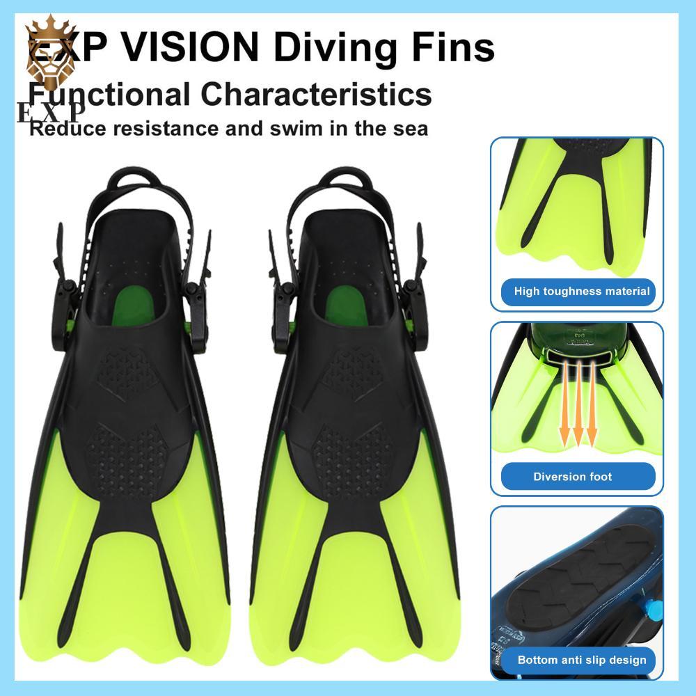 [explosion1.th] Swim Fins Diving Training Supplies Straps & วัสดุยืดหยุ่น (Green L)