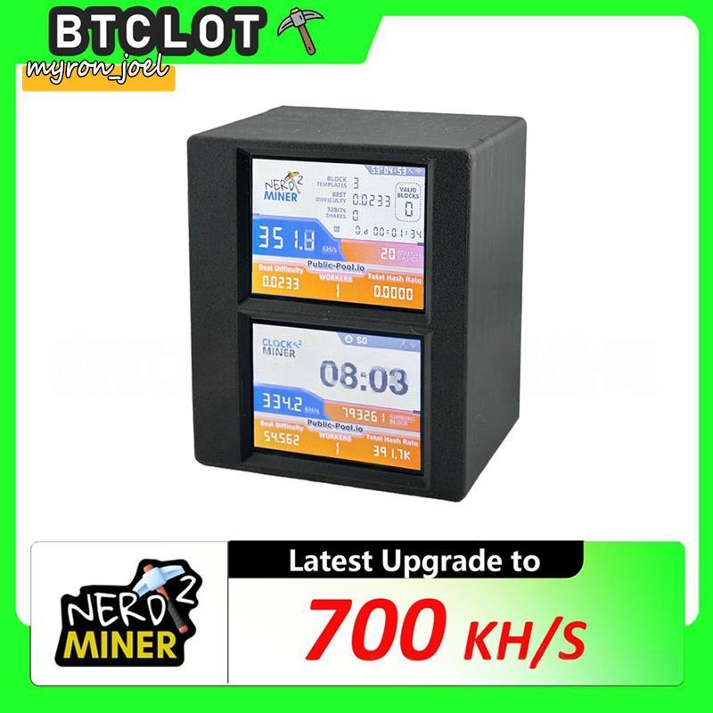 2.8 นิ้ว 700KH Crypto Mining Machine 2.8 นิ้วจอแสดงผลอัจฉริยะ Solo Bitcoin Lucky Miners -2432S028R