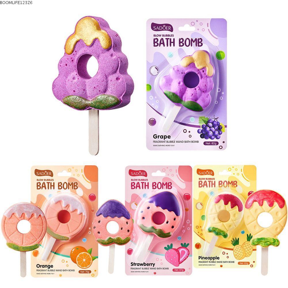 BOOMLIFE1238C ระเบิดอาบน้ํา, ธีมผลไม้เปลี่ยนสีเด็ก Bath Bombs, สีสัน Anti Dry Skin Soothing Bath Bub
