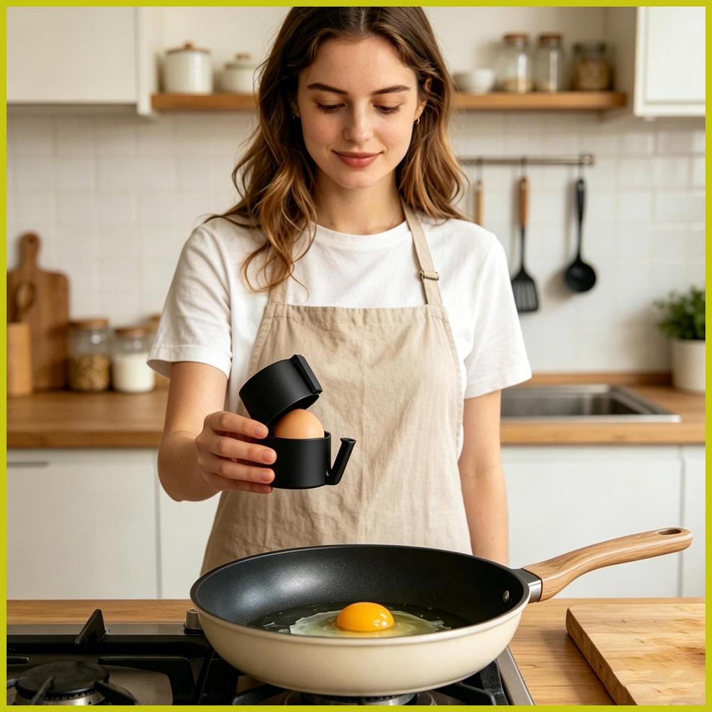 Egg Shell Opener มือถือคู่มือแบบพกพา Anti-Cut Egg Cracker เครื่องมือสําหรับห้องครัวบ้านทําอาหารอาหาร