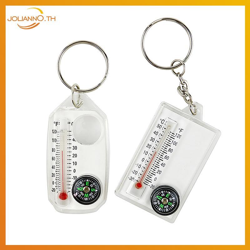 Joliann0 Mini Keychain Temperaturepass Carabiner - Outdoor Mountaineering Bule th