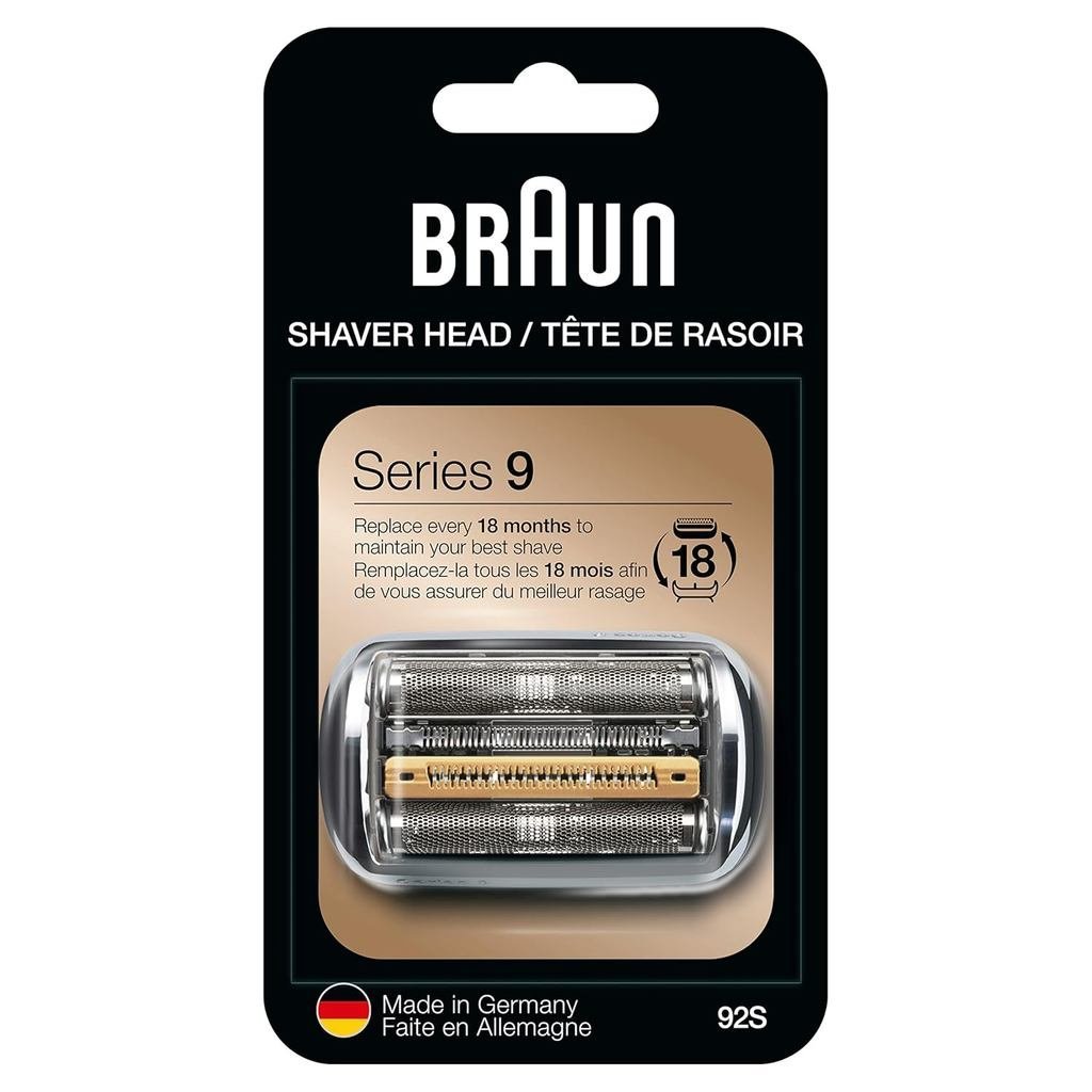 Series 9 Mens Electric Shaver Head ORIGINAL Replacement Blade, Silver 92S