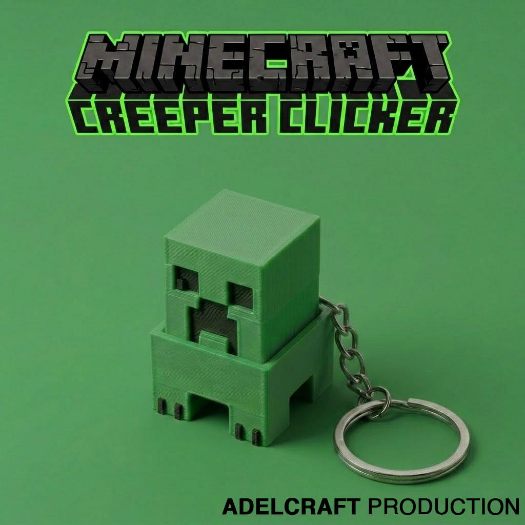 Tokiko - fanart Full Body Creeper Fidget Clicker พวงกุญแจคีย์บอร์ดแบบกลไก ASMR