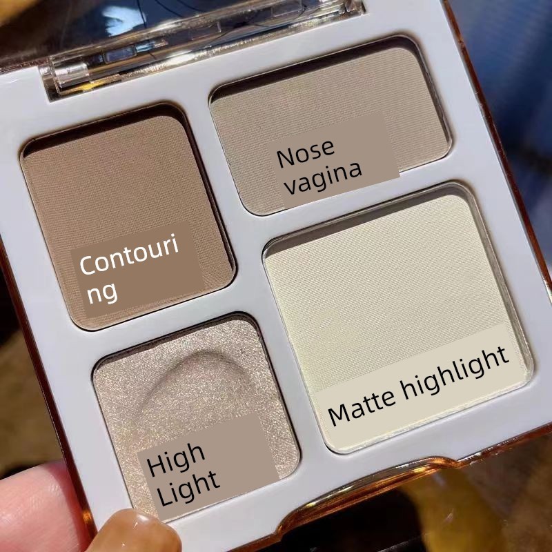 contour คอนทัวร์ พาเลทอายแชโดว์ 4 สี Color Contour Palette Highlighter All-in-One Palette Matte Brig