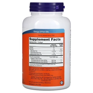 พร้อมส่ง NOW Foods Ultra Omega-3 500 EPA / 250 DHA Omega 3-D 600 EPA / 300 โอเมก้า3