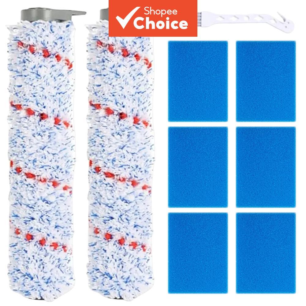 ลูกกลิ้งแปรงและฟองน้ํากรอง ที่เข้ากันได้กับเครื่องดูดฝุ่น Tineco iFloor HF10E-01