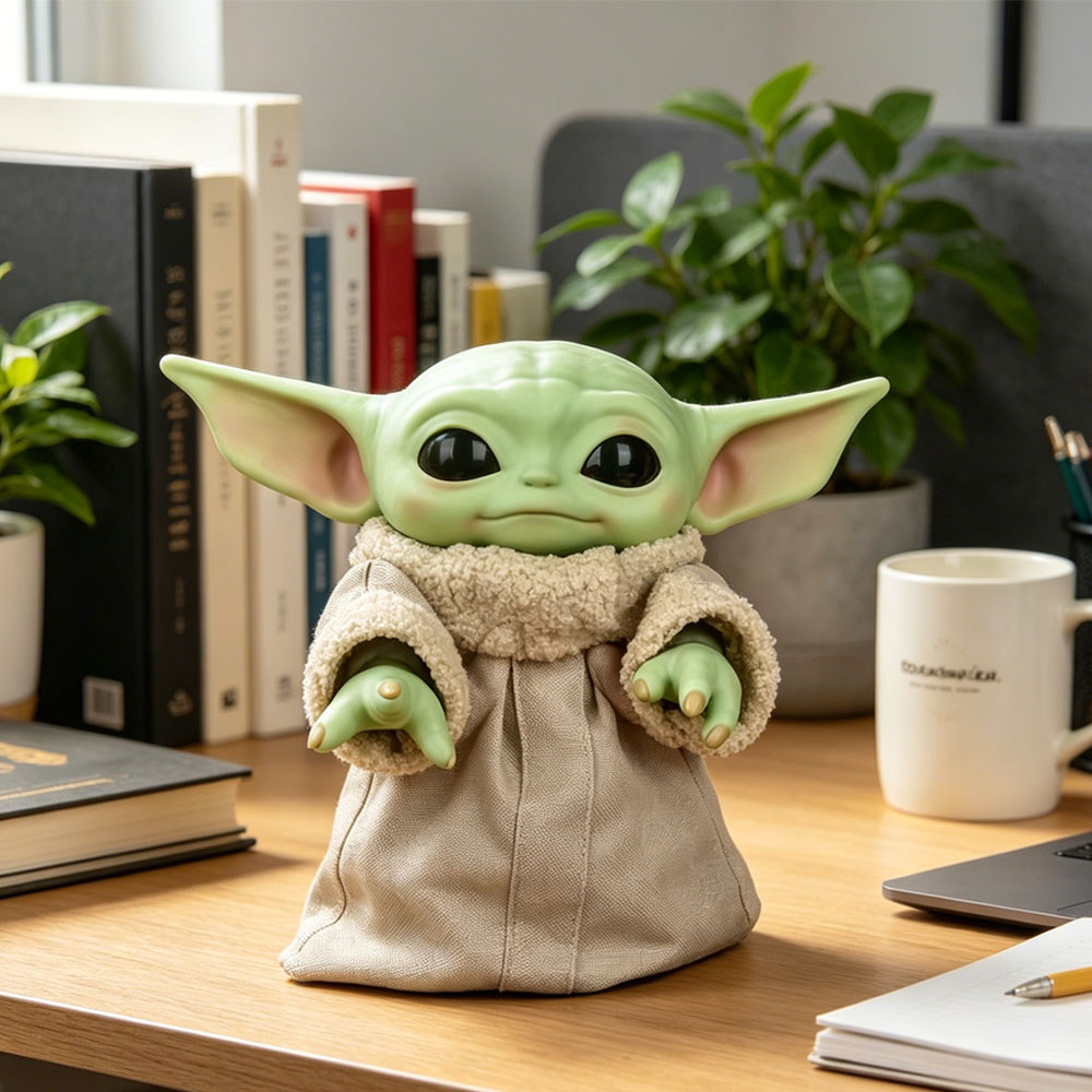 Star Wars Grogu ของเล่นตุ๊กตาน่ารัก 17 ซม.Yoda เด็กตุ๊กตาตุ๊กตาคอลเลกชัน