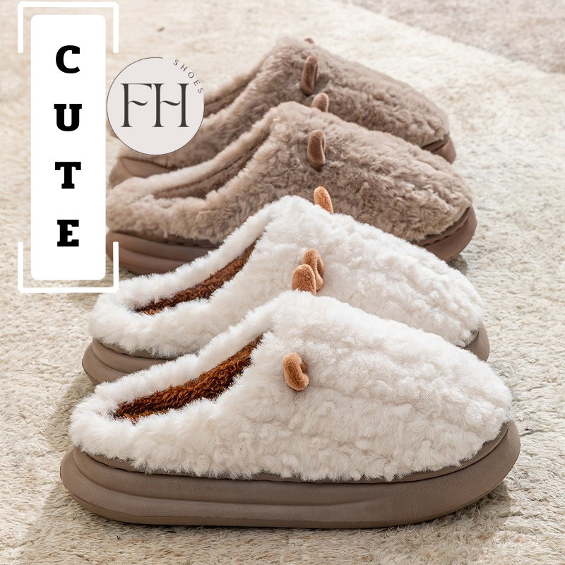 FHS.รองเท้าแตะหูกวางน่ารัก รุ่นCute วัสดุEVA พื้นหนา ใส่ได้ทั้งในบ้านและนอกบ้าน