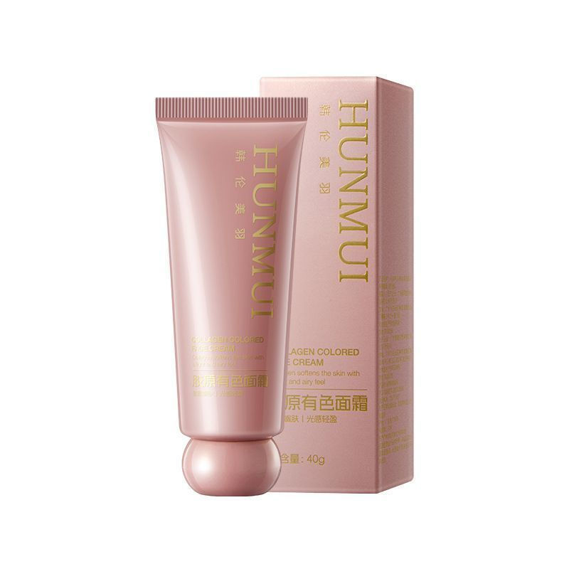 [ขายร้อน] ครีมสีคอลลาเจน 40g ไพรเมอร์แต่งหน้าครีมคอลลาเจนเอสเซ้นส์ครีมให้ความชุ่มชื้นยาวนานไม่แต่งหน
