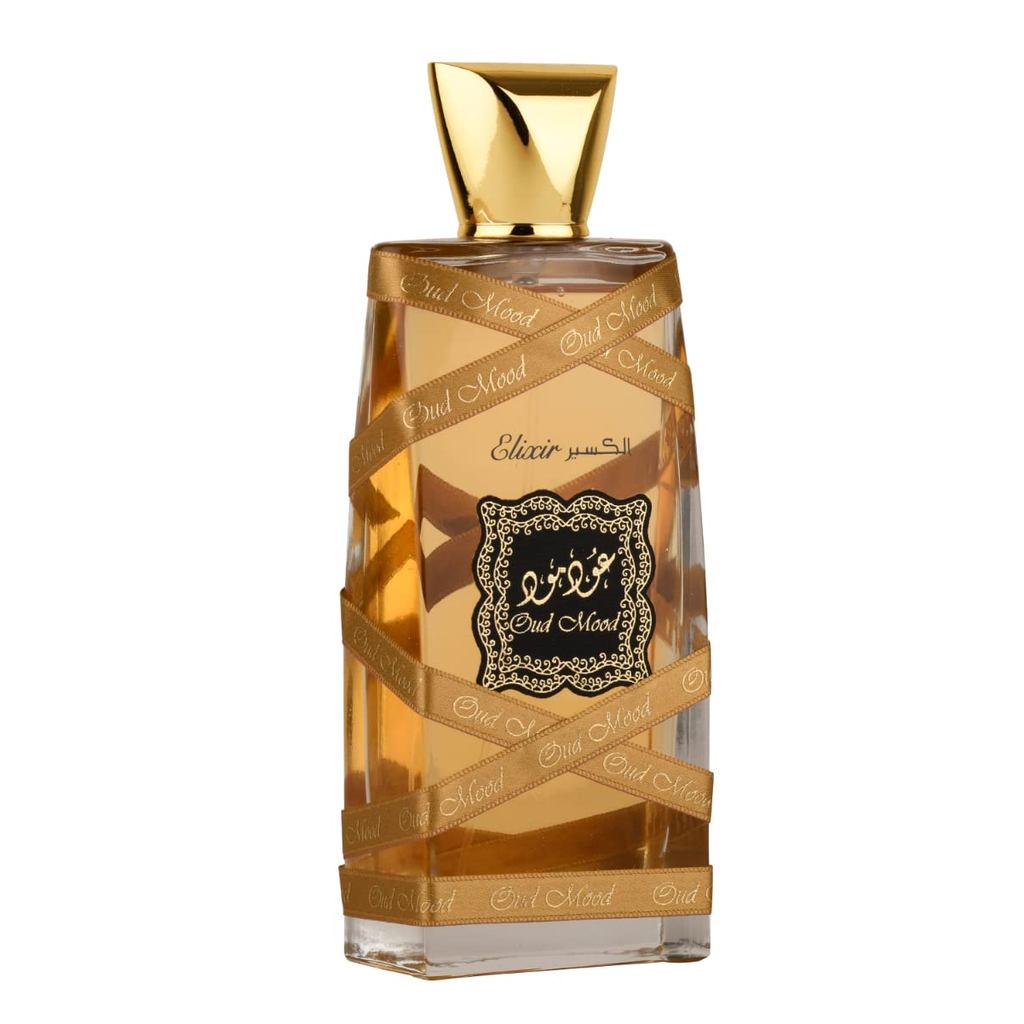 Lattafa Oud Mood Elixir for Unisex Eau de Parfum Spray, 3.4 ออนซ์ / 100 มล.