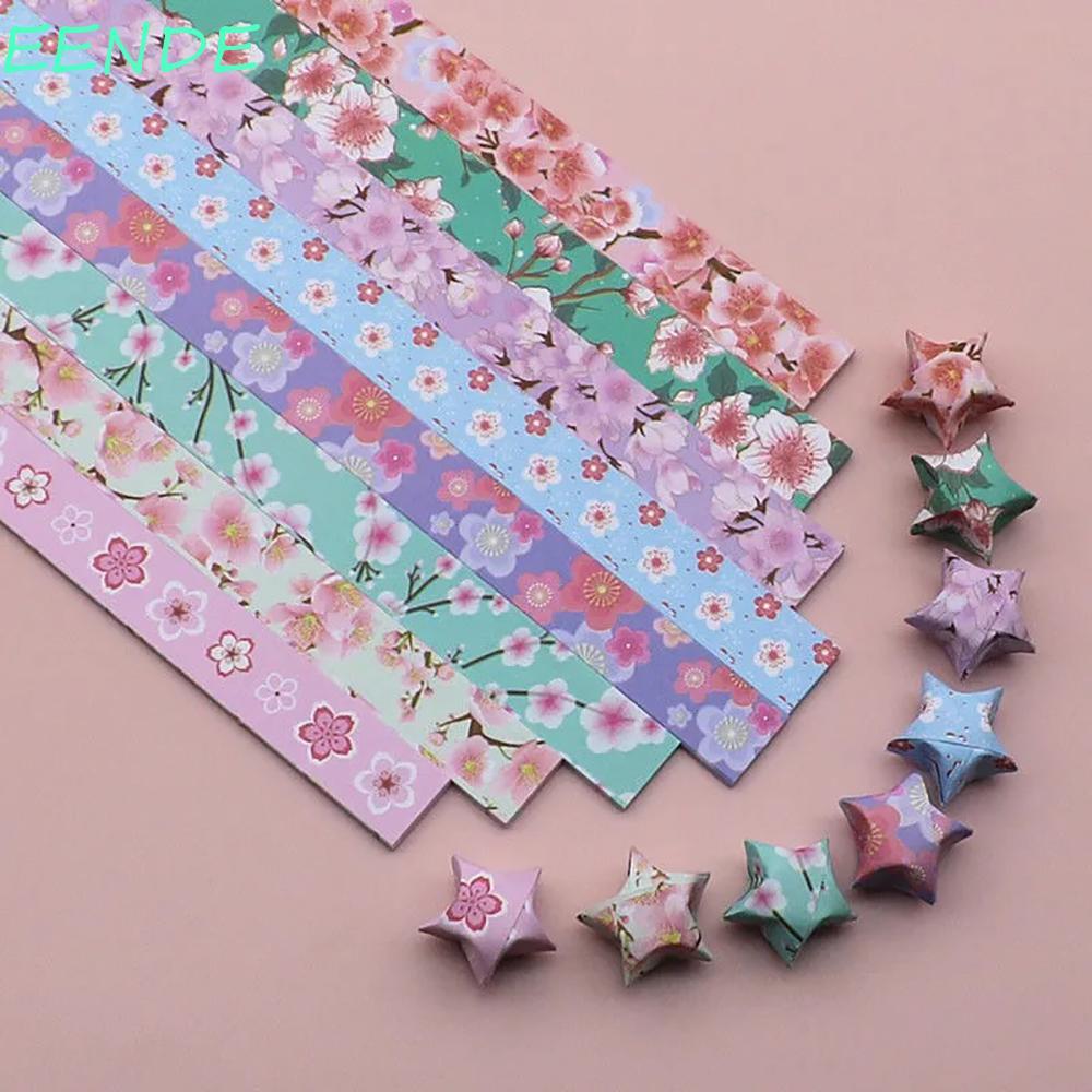 EENDE Origami Stars Paper, Star Paper Strips Handmade Star Folding Paper, Child Hand Art Delicacy Pa