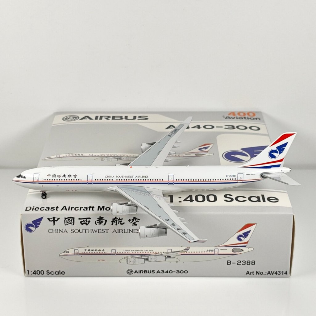 การบิน 1:400 中国西装 空 A340-300 B-2388 B-2389 B-2390