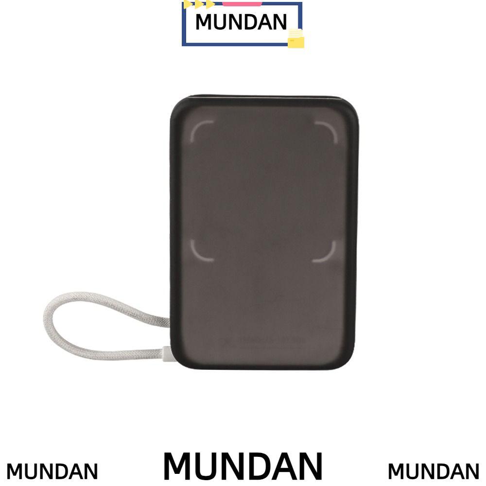 MUNDAN ซิลิโคนพกพา, ฝาครอบป้องกัน Power Bank ป้องกันรอยขีดข่วนแบบยืดหยุ่น,แบบพกพากันกระแทก Anti-fall รวมทุกอย่างชาร์จโทรศัพท์สําหรับ ANKER Zolo A1116 Travel