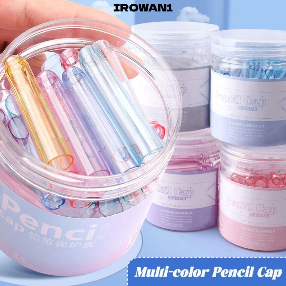 IRWAN1 35 ชิ้น/กล่องดินสอ,พลาสติกโปร่งใสดินสอป้องกัน,อเนกประสงค์สีทึบดินสอ Nib ฝาครอบป้องกันนักเรียน